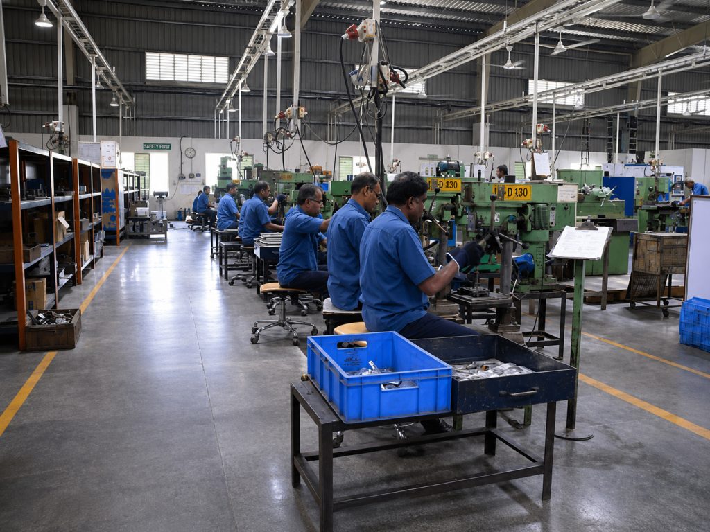 Noriaz Instruments production floor — forging and machining
