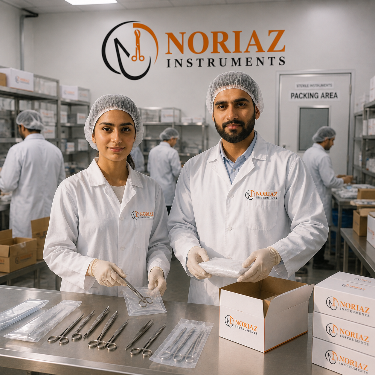 Noriaz Instruments team performing quality control